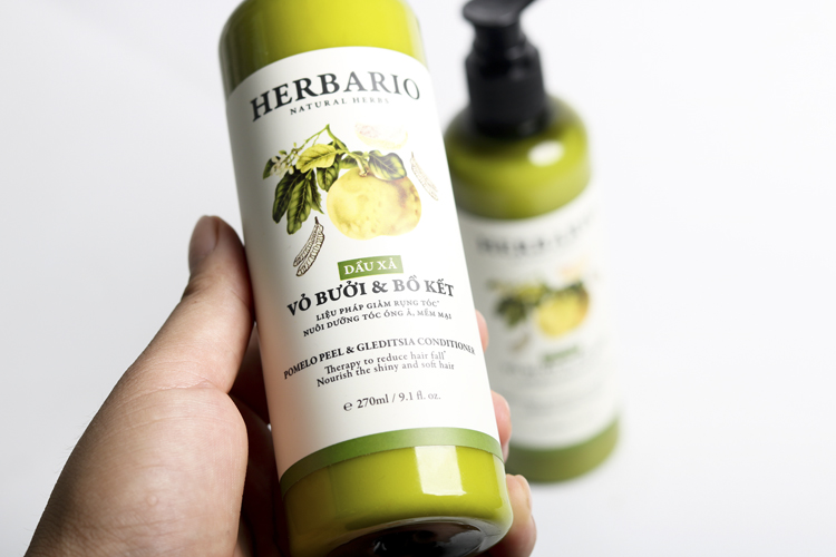Dầu xả vỏ bưởi và bồ kết HERBARIO Dầu xả vỏ bưởi và bồ kết HERBARIO